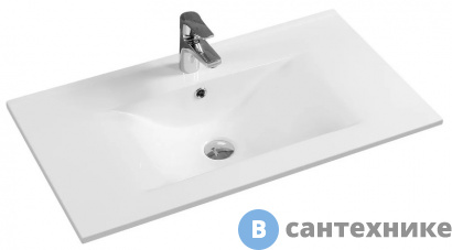 картинка Раковина GID-ceramic NYJ807-100 встраиваемая сверху, белый (1015х465х170)