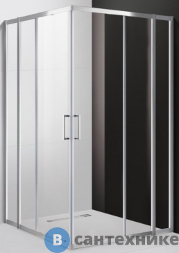 картинка Душевой уголок Cezares MOLVENO-A-22-80+20-C-Cr-IV 1000x1000x1950, без поддона
