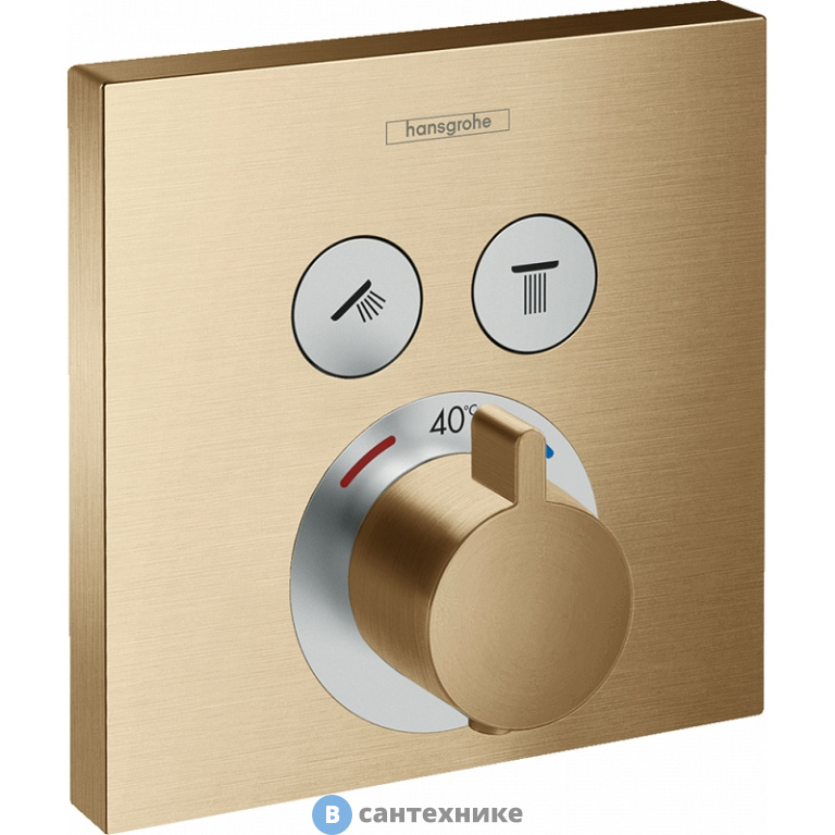 Смеситель Hansgrohe ShowerSelect 15763140 терм./ 2 потр., без внутренней части