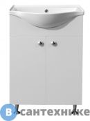 Тумба Loranto Моника New 55 (550*830*440) с раковиной (арт.7055) Basic 55 (CS00071365)