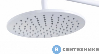 картинка Верхний душ Cezares CZR-B-TDD-25-BIO круглый, диаметр 25 см, белый матовый