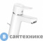 картинка Смеситель Kludi 373829165 PURE&EASY однорычажный на умывальник 70, с донн.клапаном, белый