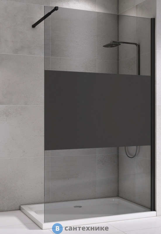 Душевая перегородка ABBER Immer Offen AG69100BT 100х200