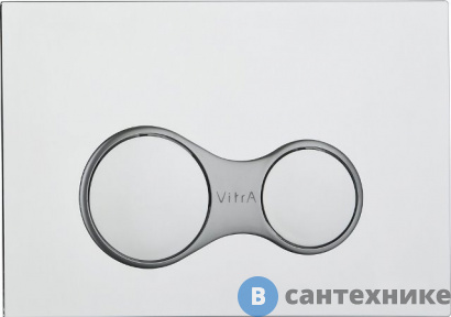 картинка Клавиша смыва Vitra Sirius глянцевый хром 740-0480