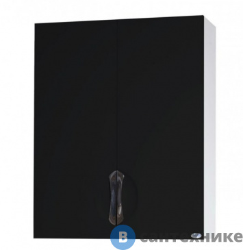 картинка Шкаф Bellezza Лагуна-60 подвесной черный (4642109180045) /1606/
