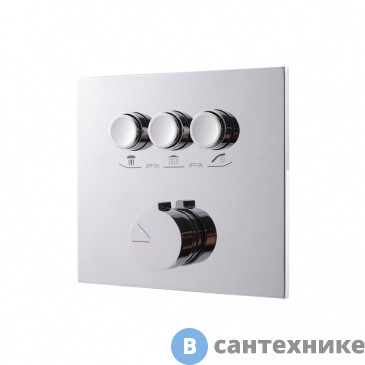 картинка Встраиваемый смеситель Vincea VSCV-431CH для душа трехфункциональный, хром