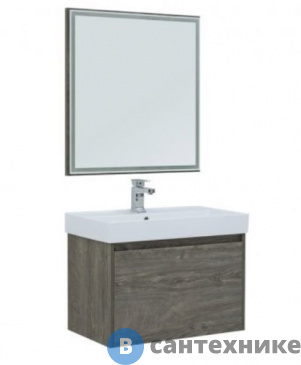 картинка Комплект мебели Aquanet Nova Lite 75 1+1 ящ.  дуб рошелье (242295)