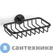 Полка-сетка Bertocci Cinquecento для душа 22х3х12 см, чёрный матовый (110 0572 0800)