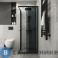 картинка Душевое ограждение Niagara Eco NG-1009-14QT (90х90х190) квадрат, раздвижное, черный, стекло тонированное 