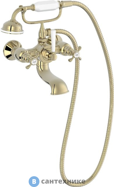 Смеситель Jacob Delafon CLEO 1889 E24313-BGG для ванны и душа, глянцевое золото