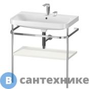 Консоль напольная Duravit Happy D.2 Plus с умывальником 775х490х850 мм, с 1 отв под смесит, 1 полка, белый глянцевый (HP4837O2222)