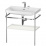 Консоль напольная Duravit Happy D.2 Plus с умывальником 775х490х850 мм, с 1 отв под смесит, 1 полка, белый глянцевый (HP4837O2222)