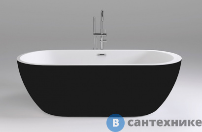 картинка Акриловая ванна Black&White SB105 Black (1700x800x580)