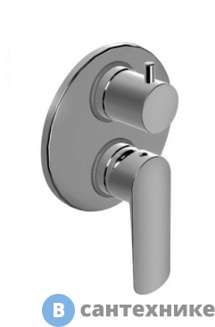 картинка Смеситель Paini 09CR6911 Nove для душа встраиваемый c дивертором, хром