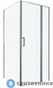 картинка Душевой уголок Berges URBAN 1000х1000х1950 прозрачное стекло, 6 мм, профиль хром (061012), без поддона