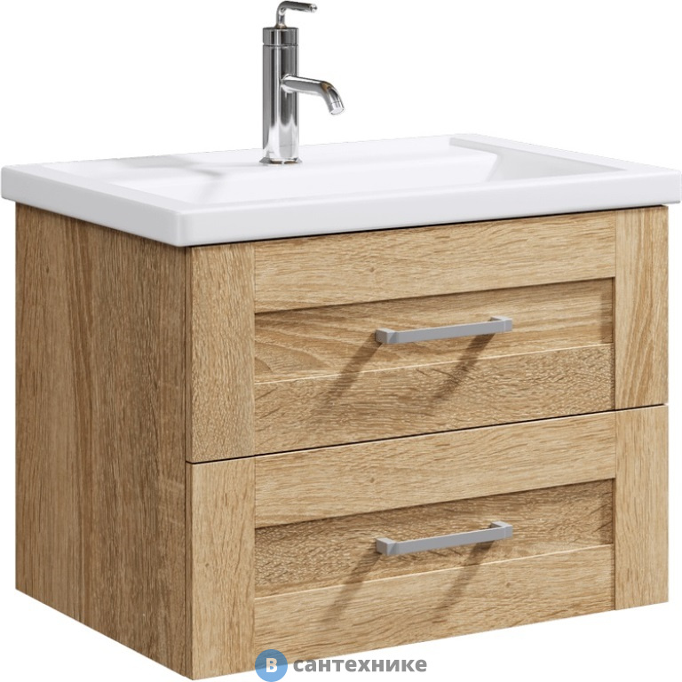Тумба под раковину Aqwella FOSTER 71 FOS01072DS (подвесная, дуб сонома)