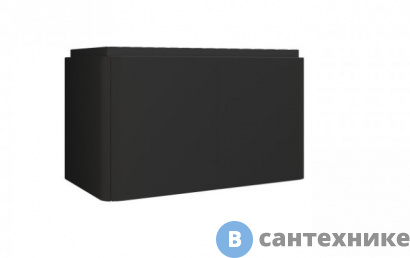 картинка Тумба под раковину Cezares STYLUS подвесная, с четырьмя выдвижными ящиками 55227 Nero grafite, 94x48x55