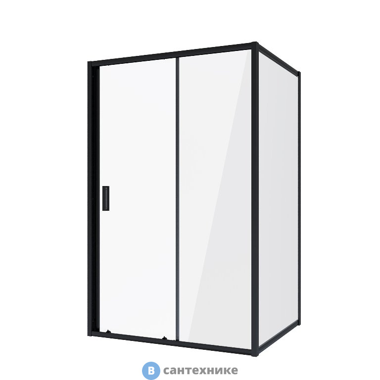 Душевое ограждение Niagara NG-82-13AB-A80B (130*80*195) прямоугольник, дверь раздвижная, без поддона