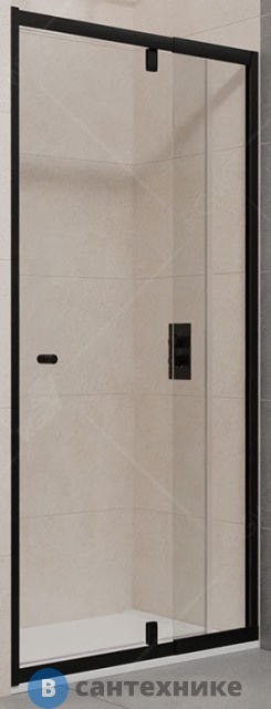 Душевая дверь RGW PA-02B чёрный/Прозрачное/6 мм 90*185 (41080209-14)