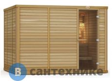 Сауна SAWO WAVE 2323RL-WA Осина (230х230х210) без аксессуров и печи