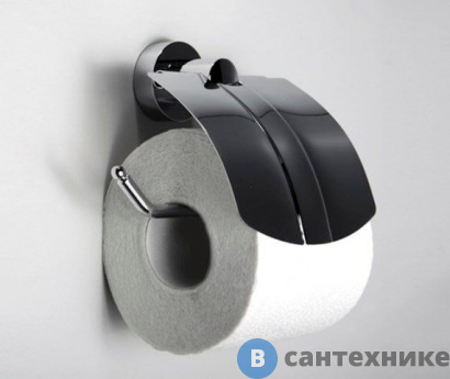 картинка Держатель туалетной бумаги WasserKRAFT Donau K-9425 с крышкой металл, хромоникелевое покрытие