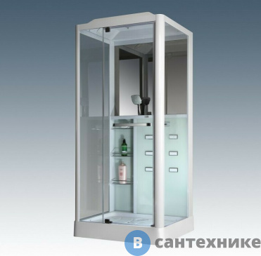 картинка Душевая кабина Loranto CS 126  L  90*100*225 см белая (левая)