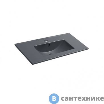 картинка Раковина Vincea VBS-13975MA керамическая, антрацит матовый