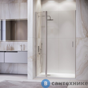 картинка Душевая дверь RGW LE-004  130*195 хром/ прозрачное (351200413-11)