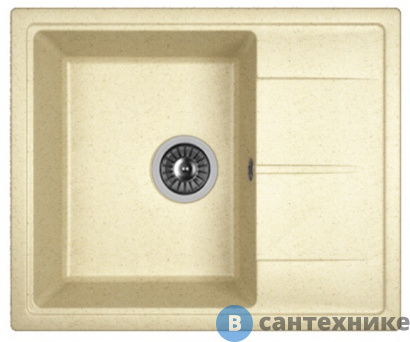 картинка Кухонная мойка Dr. Gans Ника 580, дюна СМс (25.070.B0580.402)