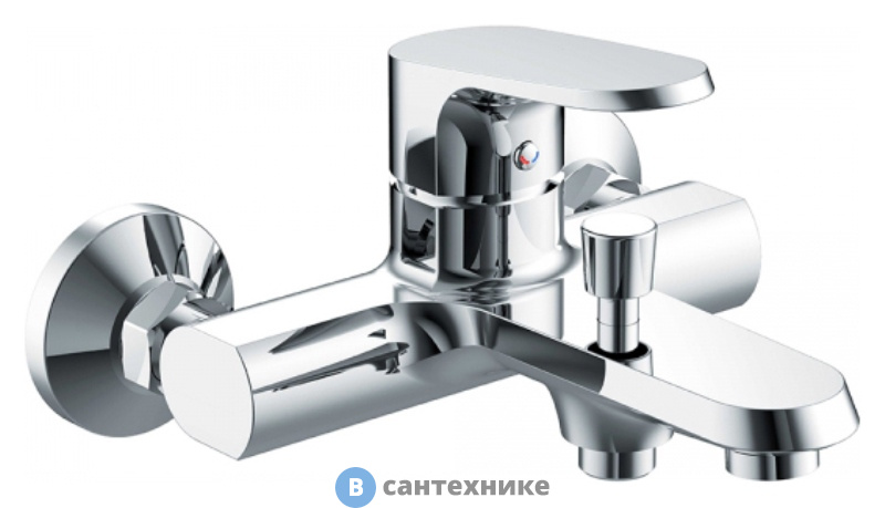 Смеситель Bravat PURE F6105161C-01 для ванны c коротким изливом