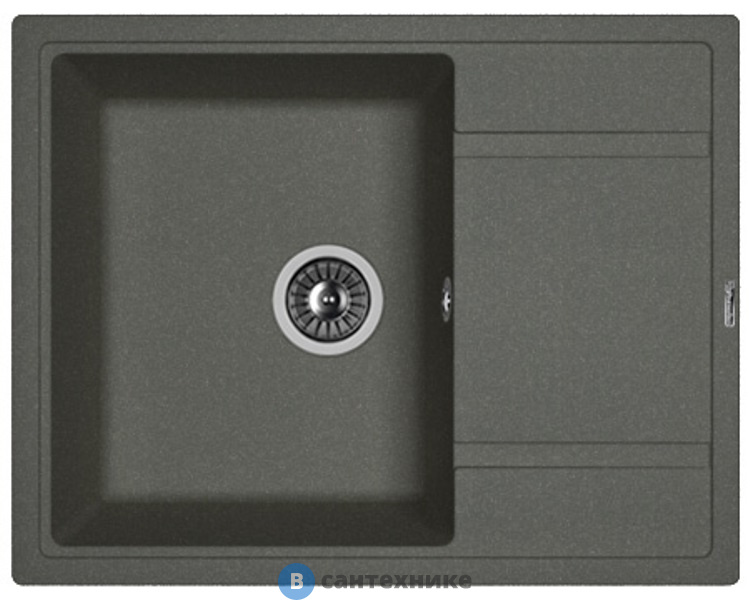 Кухонная мойка FLORENTINA Липси 650, чёрный FG (20.125.C0650.102)
