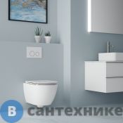Унитаз подвесной Art & MAX TORINO безободковый с вихревым смывом, в комплекте с креплением, AM823-V