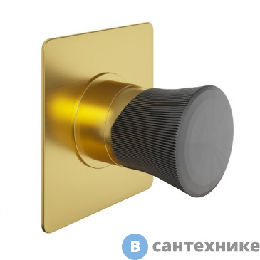 картинка Смеситель Paini Domus 18PJ690PZ для душ встраиваемый, матовое золото PVD