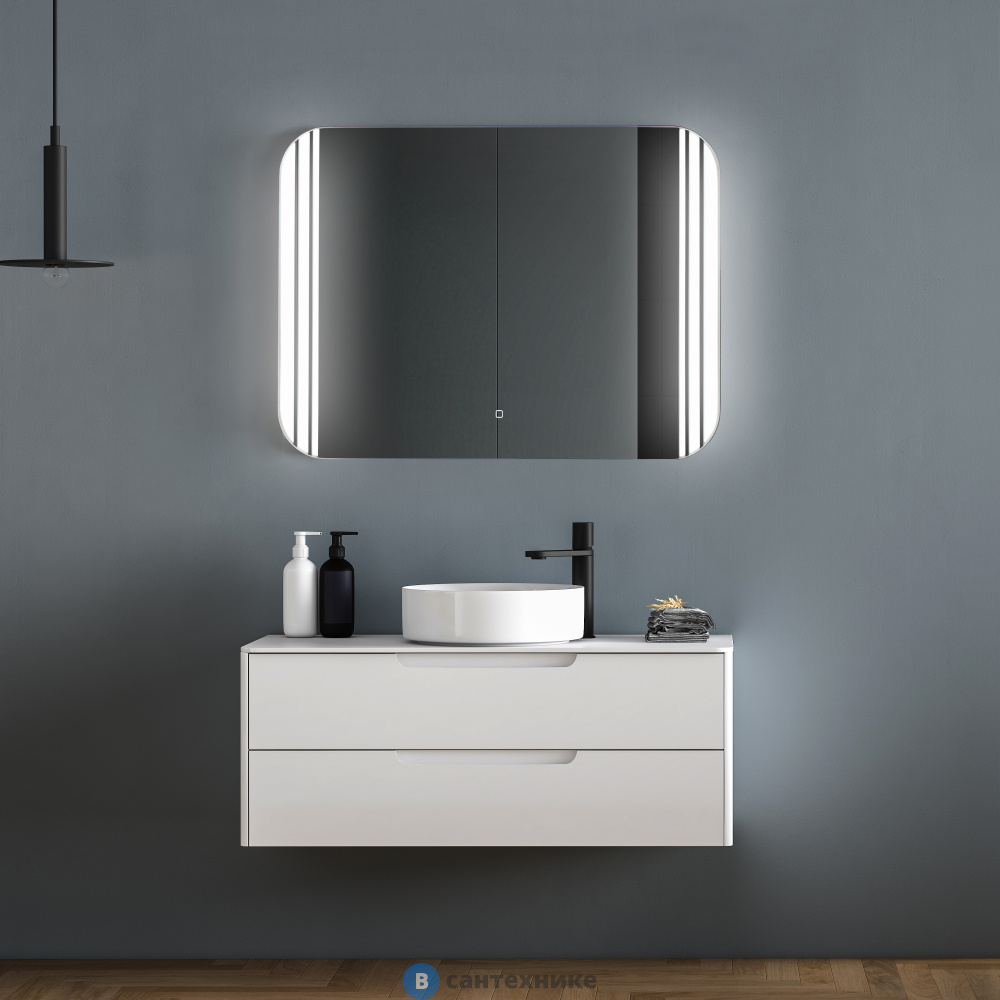 Зеркало ABBER See AG6101S с подсветкой, сенсорный выключатель, диммер