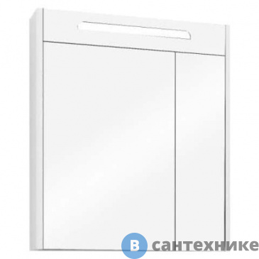 картинка Зеркальный шкаф Акватон Сильва 60 Дуб Полярный (1A216202SIW70)