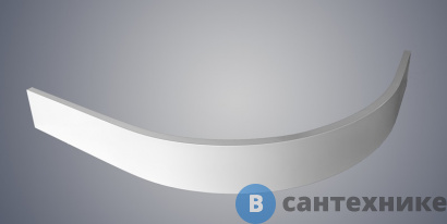 картинка Экран WELTWASSER SKR12080-WT L/R Размер 1180х780х100 мм. Полукруглый AL для поддона 1200х800, цвет белый.