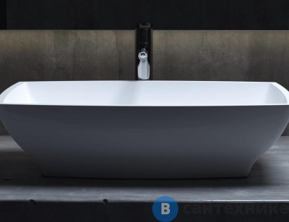 картинка Раковина Salini GLORIA 304 600х380 S-Stone (solix) матовый (1102204M)