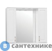 Зеркальный шкаф Style line Олеандр-2 900/С белый (4650134470857)