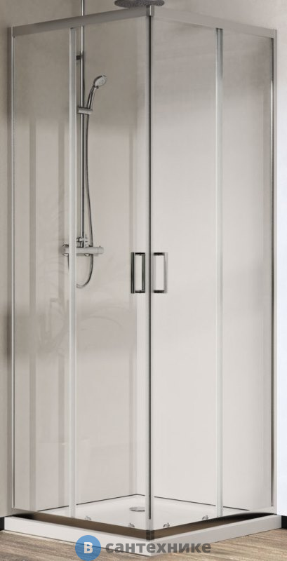 Душевой уголок Vincea City VSS-5CT8010CL, 1000*800, хром, стекло прозрачное, без поддона