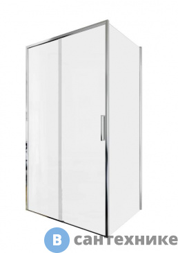 картинка Душевой уголок Aquanet Pleasure Evo 110x90 AE65-110x90-CT без поддона, профиль хром, прозрачное стекло (324118)