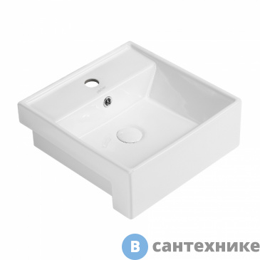 картинка Раковина ABBER Rechteck AC2208 белая накладная