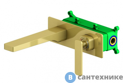 картинка Смеситель Timo Torne 4371/17SM для раковины встроенный, золото матовое