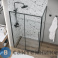 картинка Душевое ограждение Grossman Galaxy 120.K33.01.1280.21.00 (120*80*195) черный матовый, стекло прозрачное, без поддона
