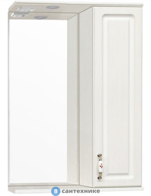 Зеркальный шкаф Style line Олеандр-2 550/С, рельеф пастель (4650134470802)