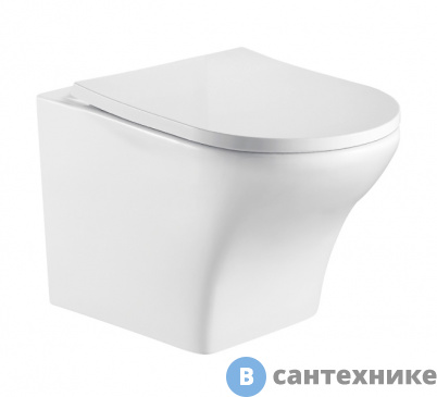 картинка Унитаз WELTWASSER ODENBACH 004 GL-WT подвесной, белый глянец