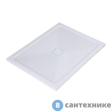 картинка Душевой поддон WasserKRAFT Dinkel 58T07 1200*900*40, искусственный камень, белый глянец, без сифона