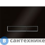 Смывная клавиша KK-POL SPP/107/0/K Vitrum Grande V1, стекло (чёрн. глянец)