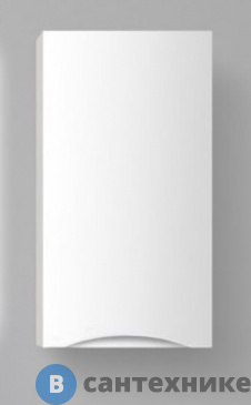 картинка Шкаф BelBagno 40 см FLY-MARINO-750-1A-SC-BL-P-R подвесной, с одной распашной дверцей с доводчиками, одна полка внутри, правосторонний, Bianco Lucido