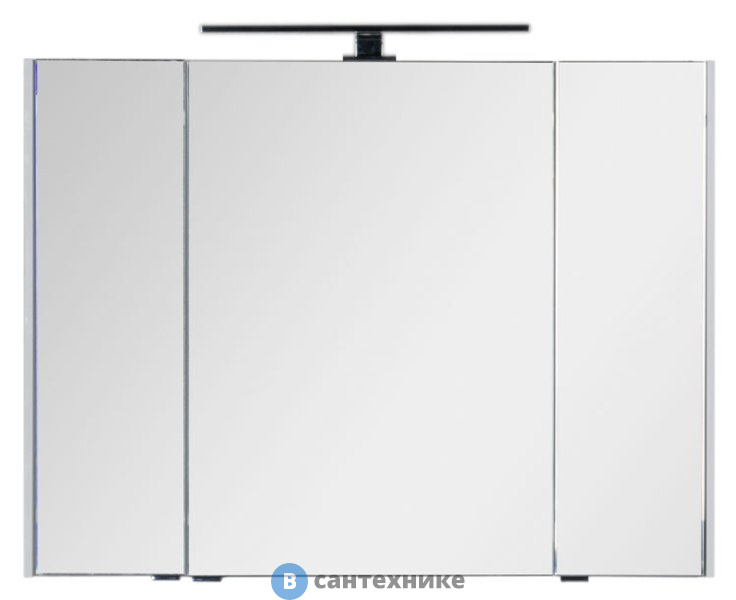 Зеркало-шкаф Aquanet Латина 100 белый (179636), без светильника