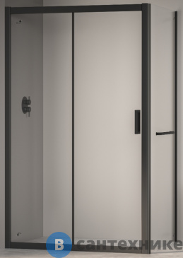 картинка Душевой уголок RGW HO-44 чёрный/Прозрачное/6 мм 160* 80*195 (350876168-14), без поддона